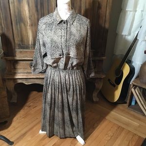 Vintage Print Dress